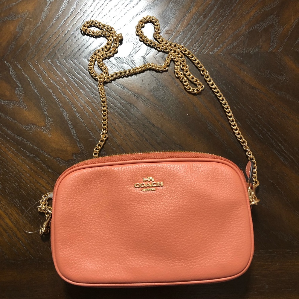 Coach crossbody chain strap purse